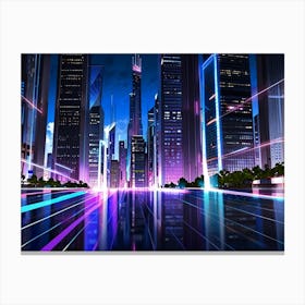 Futuristic City 16 Canvas Print