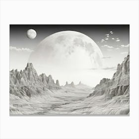 Moon Landscape 1 Canvas Print