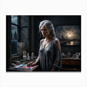 Old Lady Canvas Print