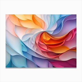 Abstract Paper Canvas Print