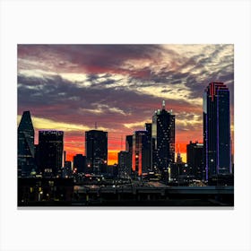 Dallas Texas Sunrise Canvas Print