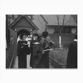 Part Of The Processional Of An Episcopal Church, Easter Morning, South Side Of Chicago, Illinois By Russell Lee Canvas Print