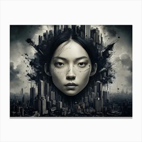 Asian Cityscape Canvas Print