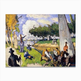 The Fishermen (1875), Paul Cézanne Canvas Print