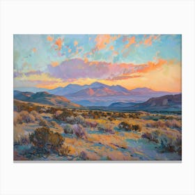 Western Sunset Landscapes Chihuahuan Desert Texas 2 Canvas Print