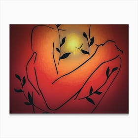 Woman'S Heart Canvas Print