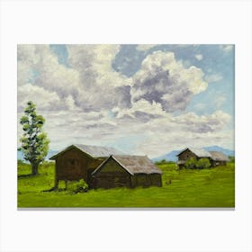 Cloudy Day oil painting Canvas Print