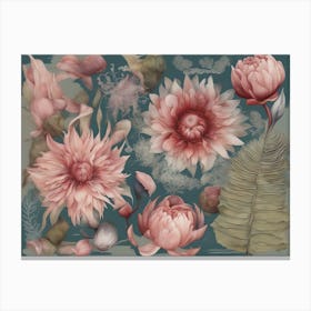 Pink Flowers Canvas Print