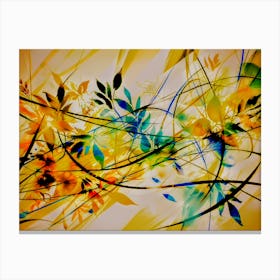 Abstract flowers  Canvas Print