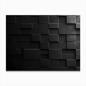 Abstract Black Wall 2 Canvas Print