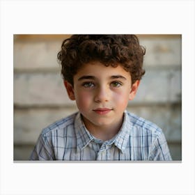 Jewish Boy Portrait 4 1 Canvas Print