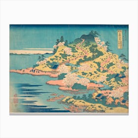 Tenpōzan At The Mouth Of The Aji River In Settsu Province, Katsushika Hokusai Canvas Print