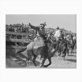 Untitled Photo, Possibly Related To Cowboy At Bean Day Rodeo, Wagon Mound, New Mexico By Russell Lee 1 Canvas Print