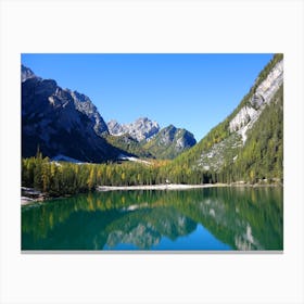 Lake In The Mountains 1 Canvas Print