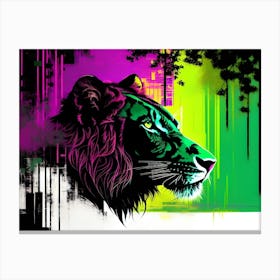 Colorful Lion 18 Canvas Print