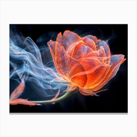 Smoke Flower Canvas Print