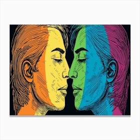 Rainbow Love 4 Canvas Print