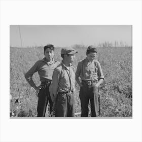 Young Blueberry Pickers Near Little Fork, Minnesota By Russell Lee Canvas Print