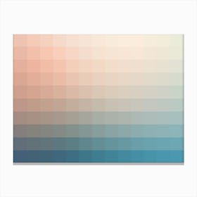 Lumen 12, Turquoise and Pink Gradient Canvas Print