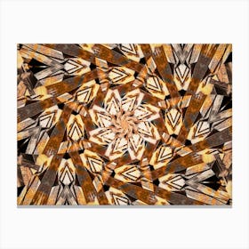 Brown Abstract Pattern 2 Canvas Print