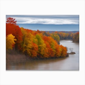 Fall Time Along The Susquehanna River-1 Canvas Print