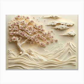 Paper Cut Art 4 Canvas Print