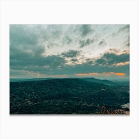 Sunset Over The Mountains Canvas Print