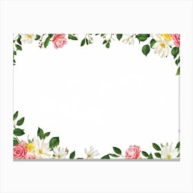 An Enchanting Illustration Of A Season Blooming In Spring Where The Botanical Garden Teems With Dec Canvas Print