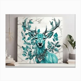 Deer Painting Canvas Print