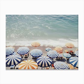 Beach Umbrellas 10 Canvas Print