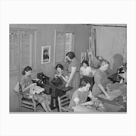 In The Sewing Class, A Wpa (Work Projects Administration) Project, At The Fsa (Farm Security Administration) La Canvas Print