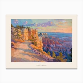 Western Sunset Landscapes Bryce Canyon Utah Poster Canvas Print