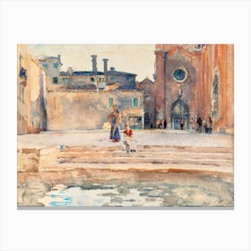 Campo Dei Frari, Venice, John Singer Sargent Canvas Print