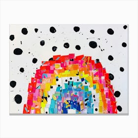 Dotty Rainbow Canvas Print