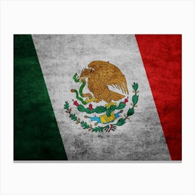 Flag Of Mexico Canvas Print