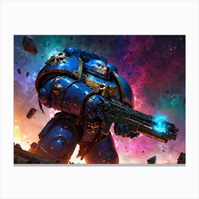 Space Marine 4 Canvas Print