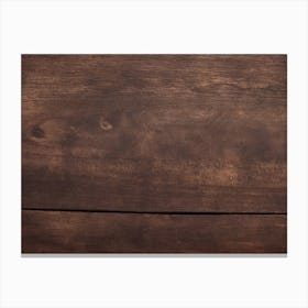 Brown Wooden Table Canvas Print