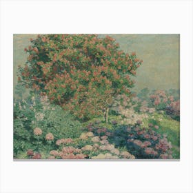 Garden By Claude Monet 1 Canvas Print