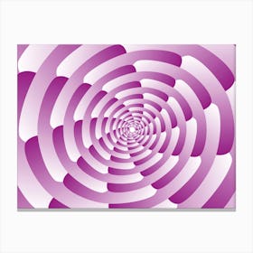 Abstract Pink Spiral Background Wallpaper Canvas Print