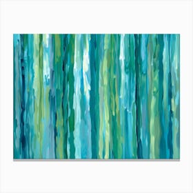 Blue And Green Abstract Painting 1 Canvas Print