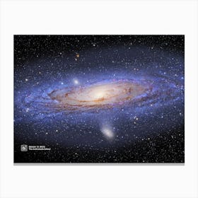 Andromeda Galaxy M31 — NASA Hubble Space Telescope — space poster Canvas Print