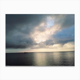 Stormy Sky Over The Ocean Canvas Print