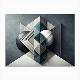 Abstract Geometric Composition Canvas Print