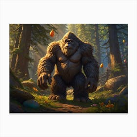 Bigfoot strolling Canvas Print