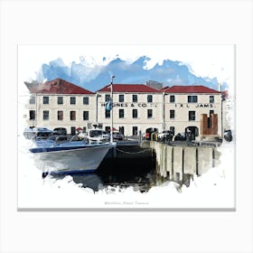 Waterfront, Hobart, Tasmania Canvas Print