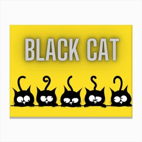 Black Cat 2 Canvas Print