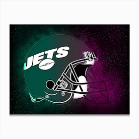 New York Jets Helmet Style Canvas Print