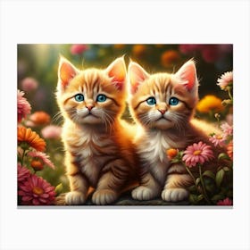Sweet Kittens 2 Canvas Print