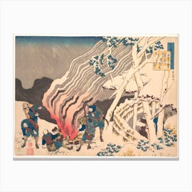 Poem By Minamoto No Muneyuki Ason, Katsushika Hokusai 1 Canvas Print