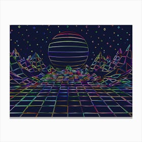 Psychedelic Landscape Canvas Print